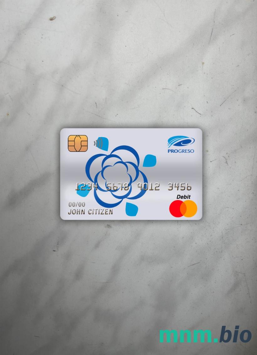 Dominican Republic Progreso bank master obciążyć card wygląd fotograficzny skan PSD + zdjęcie